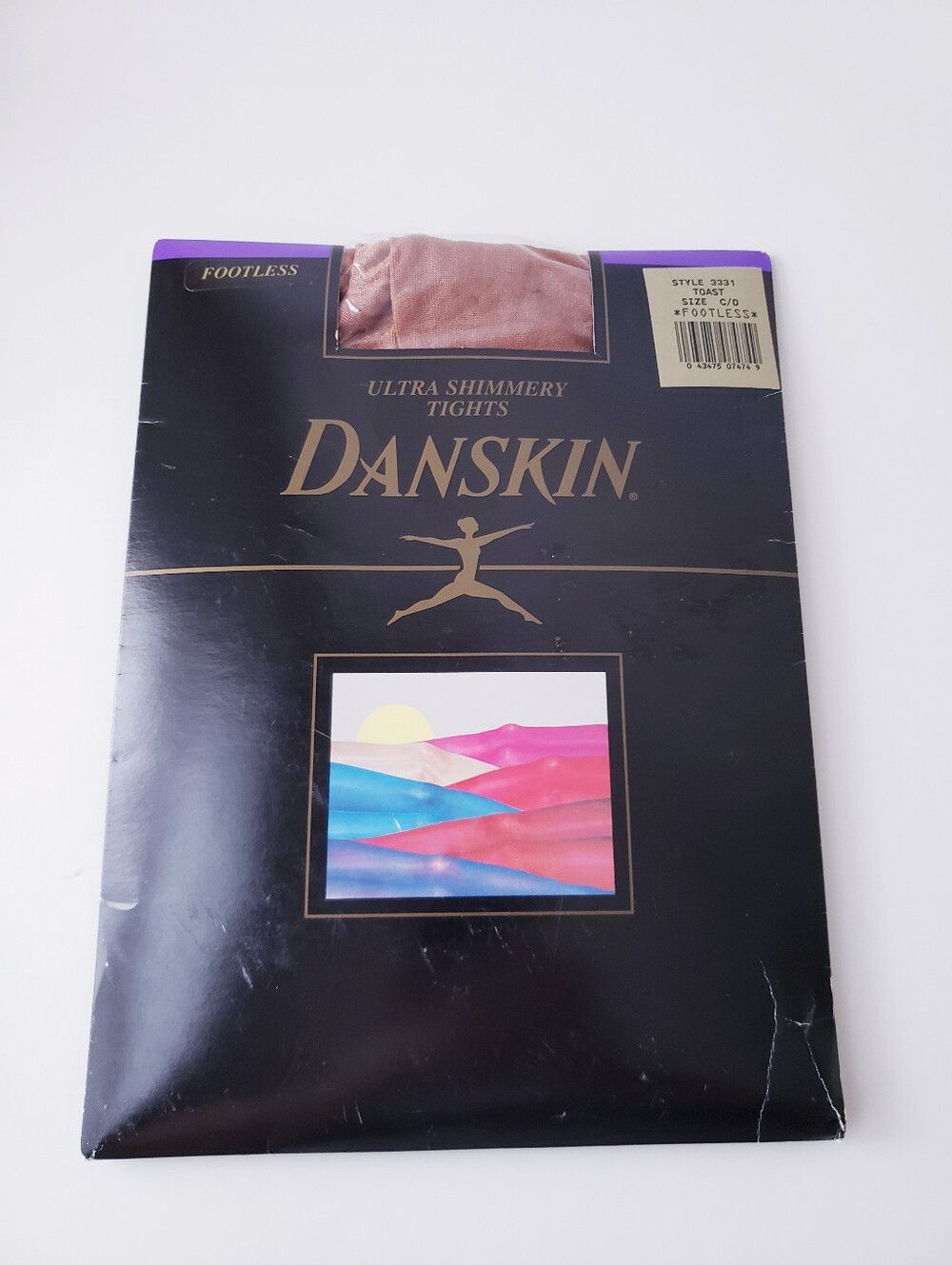 Vtg Danskin Ultra Shimmery Footless Tights